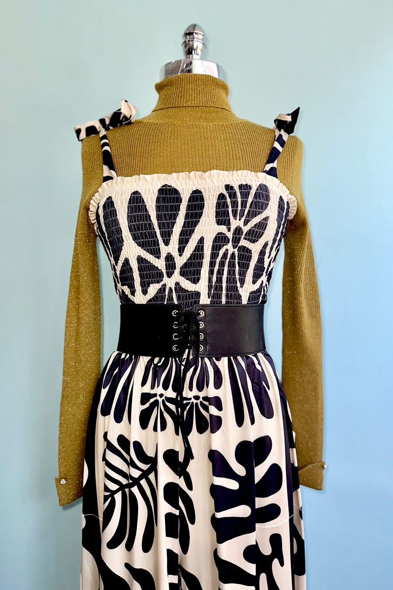 Turtleneck Sweater in Bronze Glitter by Molly Bracken