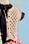 Crochet Vest in Ivory by Tulip B.