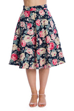 Rose Blossom Circle Skirt by Banned