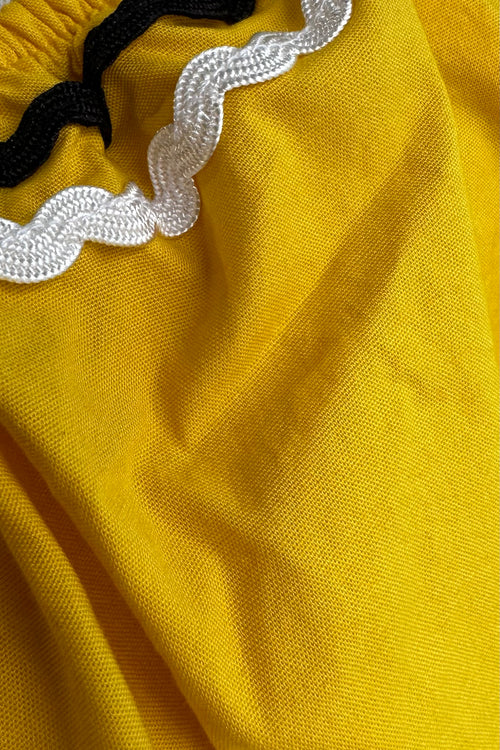 Final Sale Alda Ric-Rac Top in Yellow by Collectif