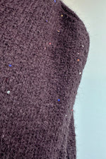 Black Sleeveless Cowl Neck Sweater by Molly Bracken