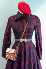 Kim Tartan Swing Dress by Hearts & Roses London