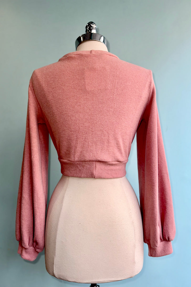 Pink Knit Grace Full Sleeve Sweet Sweater by Heart of Haute