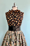Moons and Jack O' Lantern Bow Top by Retrolicious