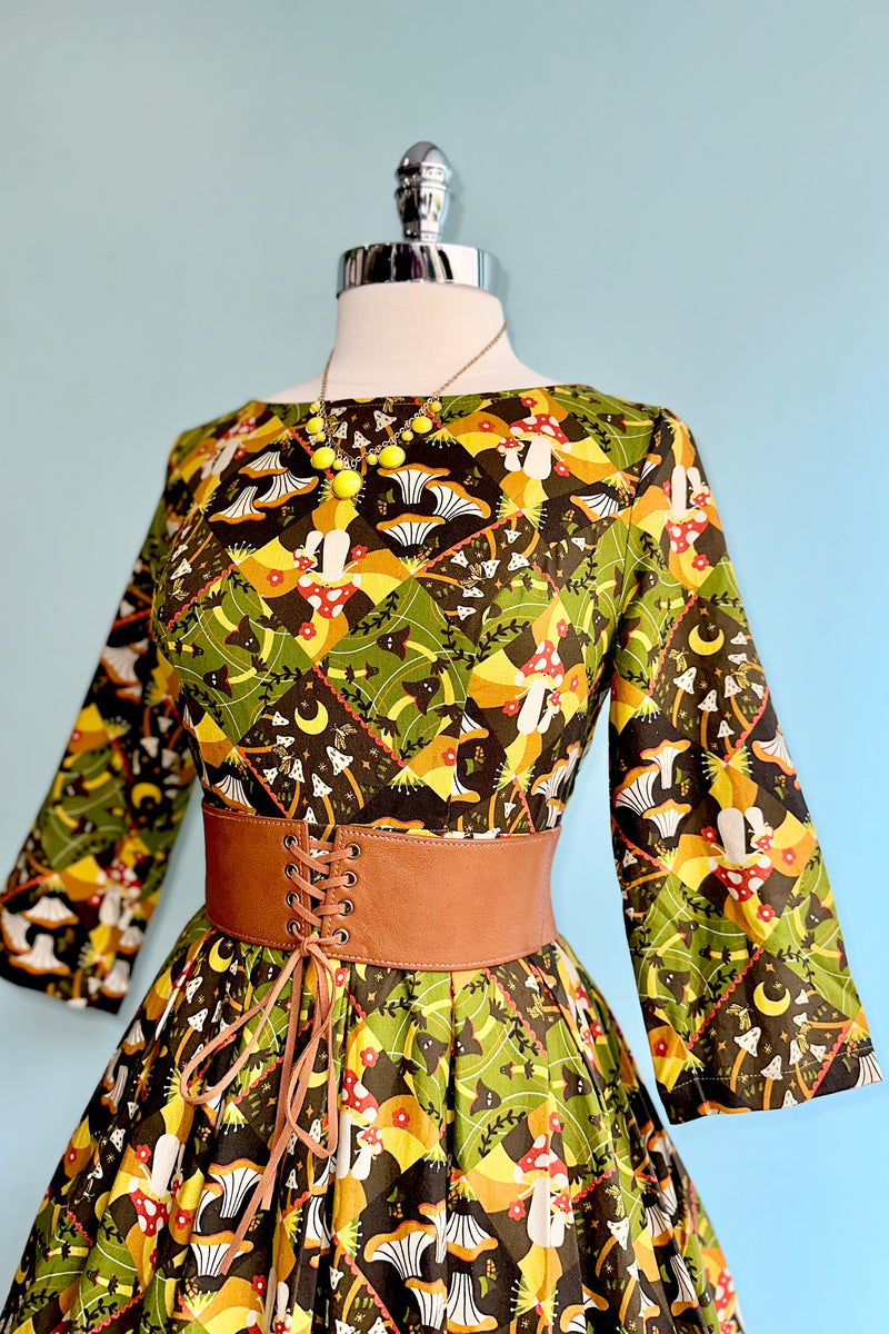 Enchanted Mushrooms Amaya Dress by Miss Lulo