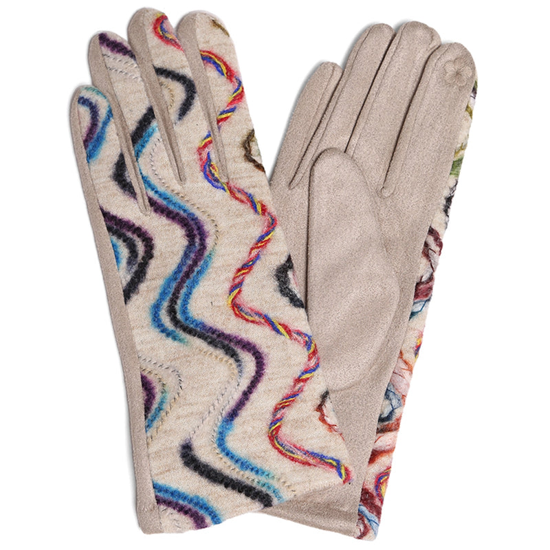 Wavy Swirled Gloves in Multiple Colors