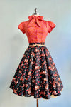 Tiger Flower Field Full Skirt by Eva Rose