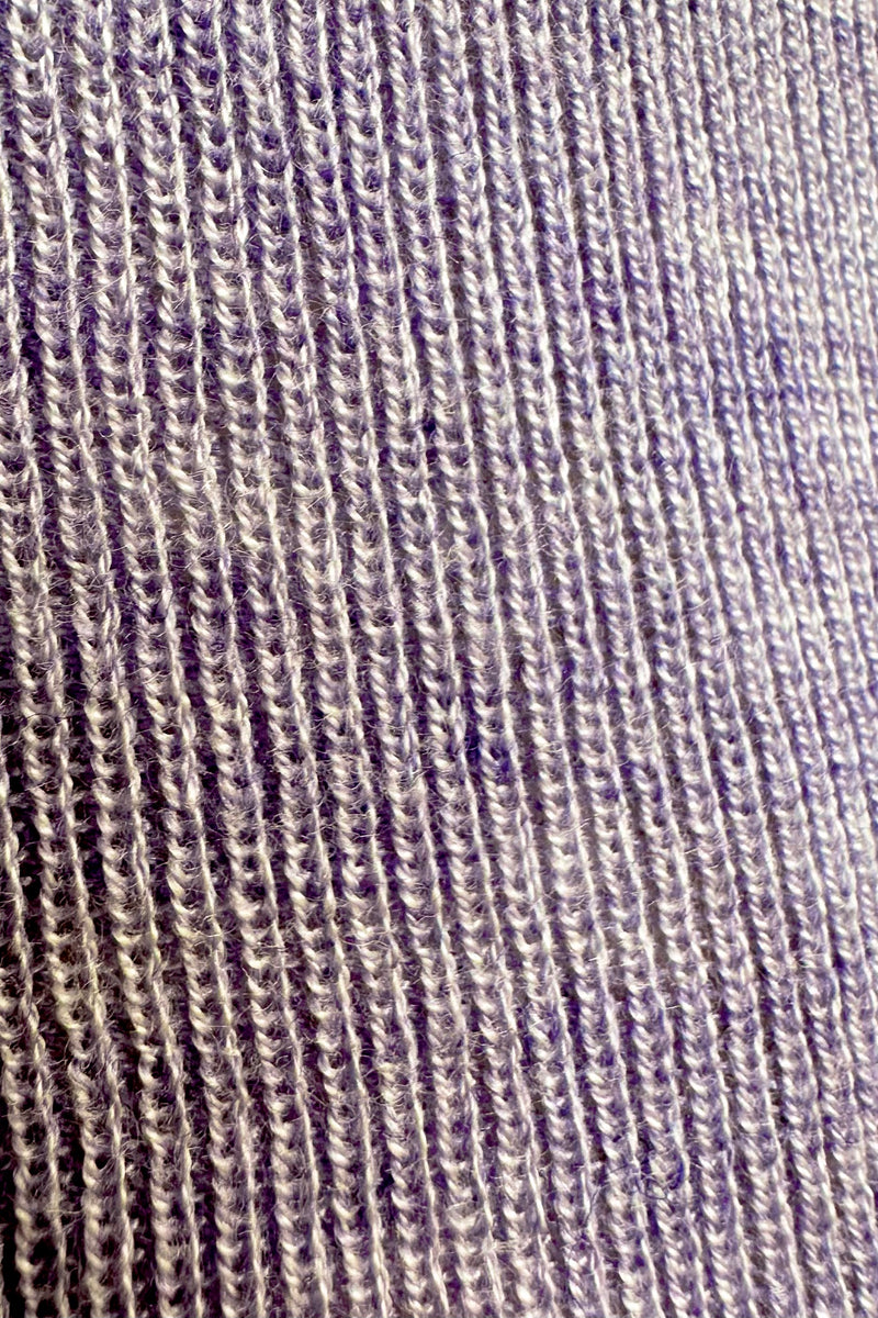 Lavender Ribbed Mock Neck Sweater by Compania Fantastica