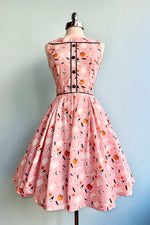 Pink Vintage Halloween Elizabeth Dress by Retrolicious