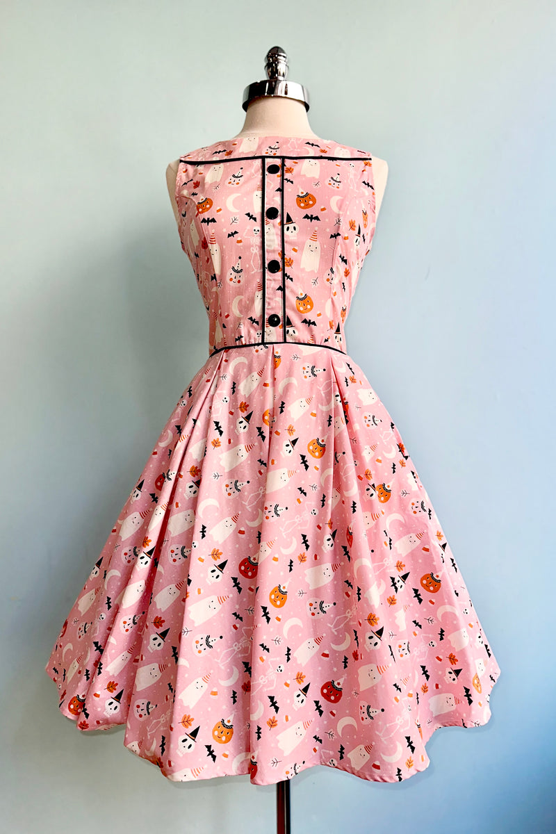 Pink Vintage Halloween Elizabeth Dress by Retrolicious