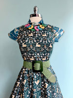 Sitting Deer Midi Dress by Retrolicious