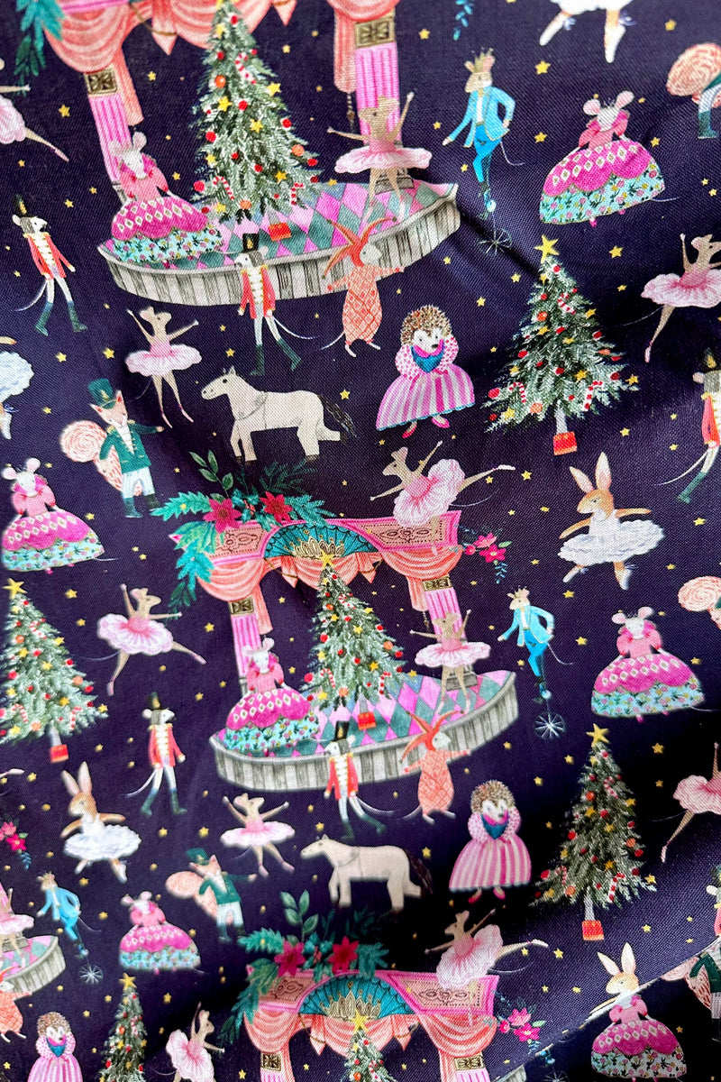 Navy Nutcracker Doris Skirt by Retrolicious