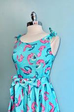 Teal Axolotl Bri Dress by Miss Lulo