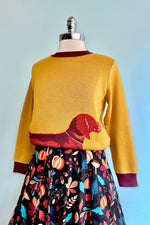 Mustard Sausage Dog Esther Sweater by Palava