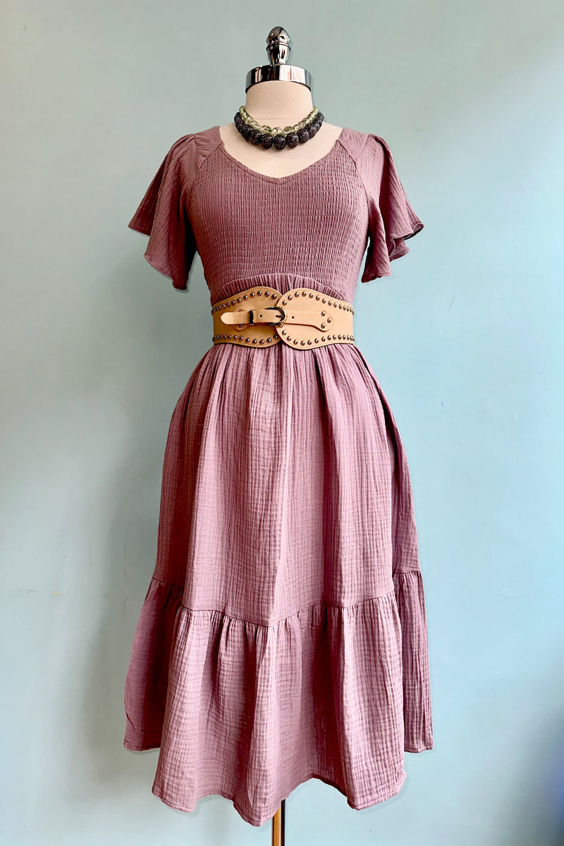 kendall cotton midi dress Kendall Cotton Midi Dress in Brown Nina Leopard Mocha