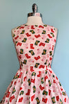 Pink Holiday Stockings Vintage Dress by Retrolicious