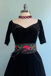 Black Velvet Amalia Dress by Banned
