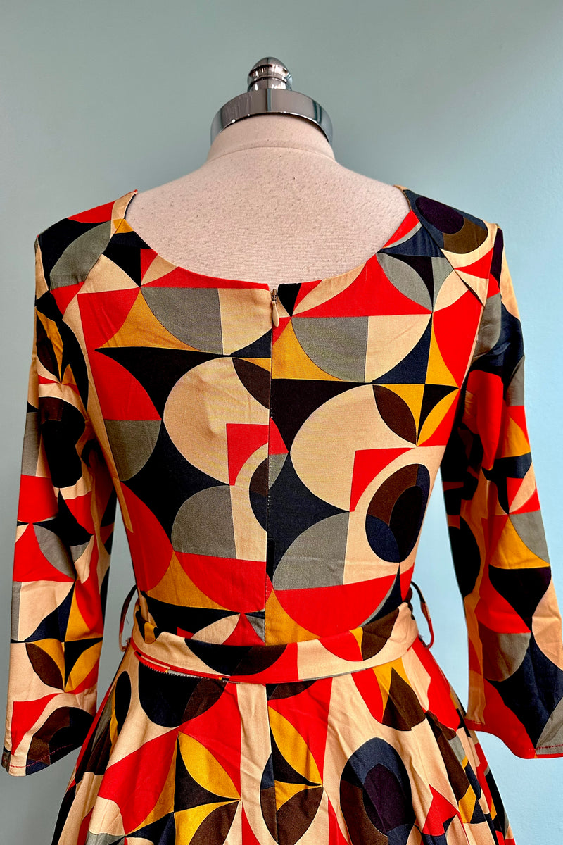 Mid Century Geometrics Aria Dress by Miss Lulo