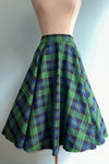 Winter Check Circle Skirt by Banned