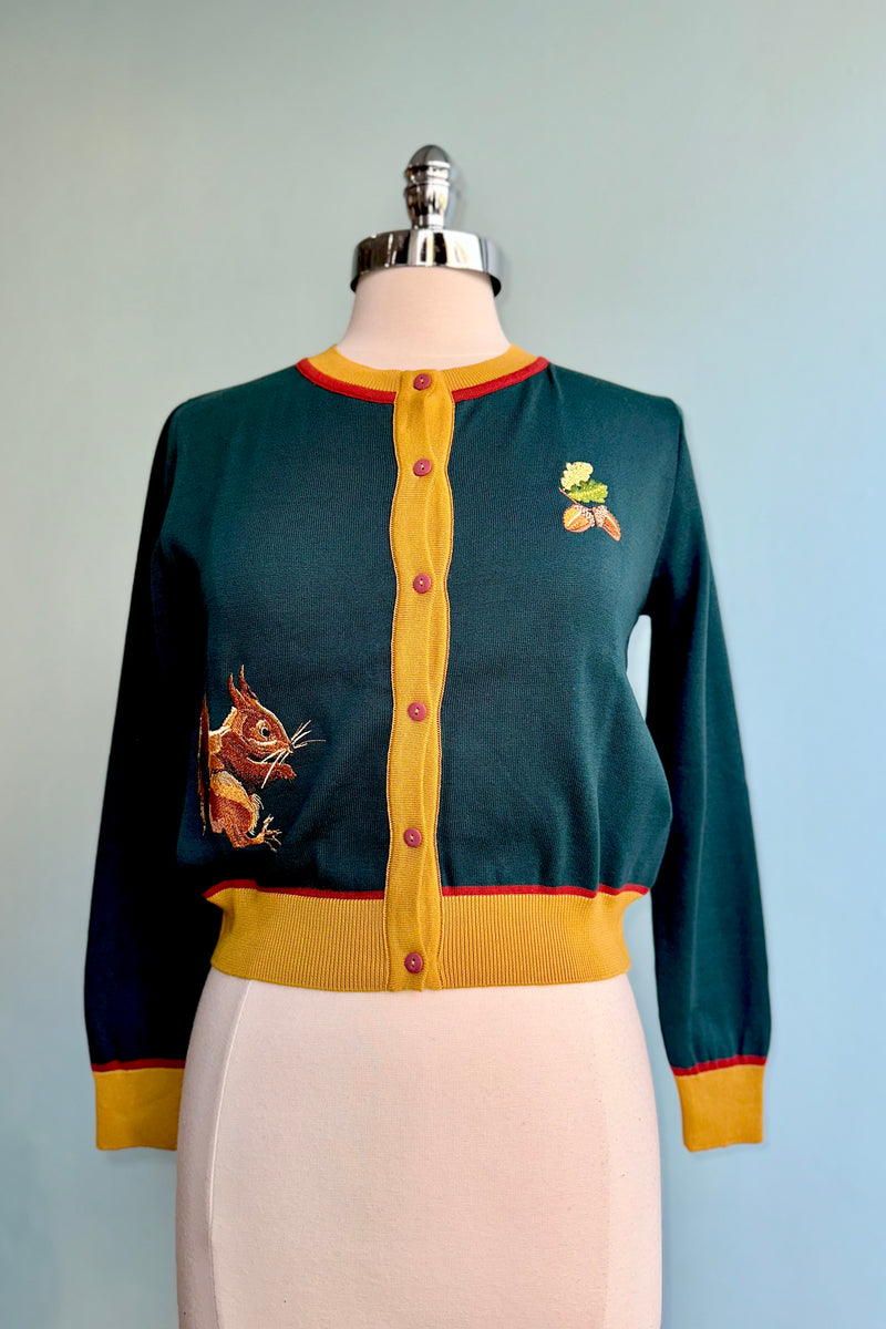 Teal Squirrel Vera Cardigan by Palava