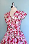 Pink Roses Greta Dress by Retrolicious