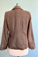 Brown Tweed Wool Lina Blazer by Timeless London