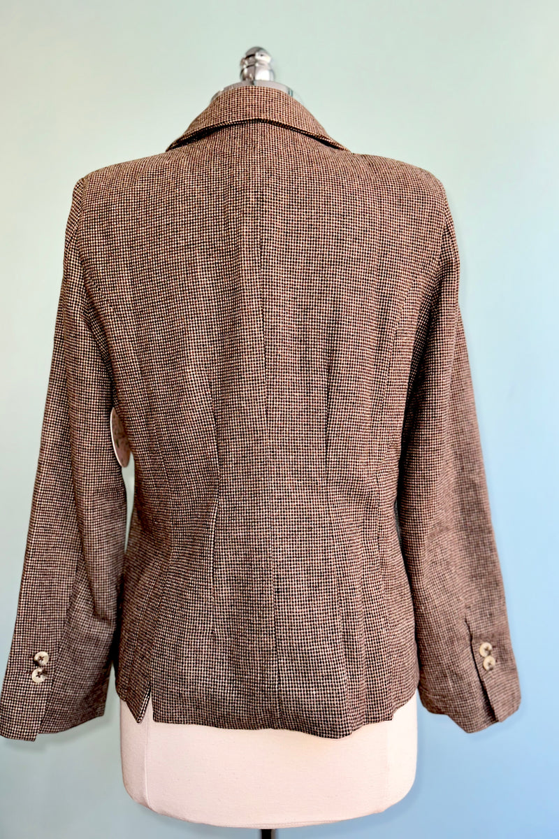 Brown Tweed Wool Lina Blazer by Timeless London