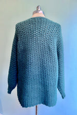 Forest Green Super Soft Open Cardigan by Molly Bracken