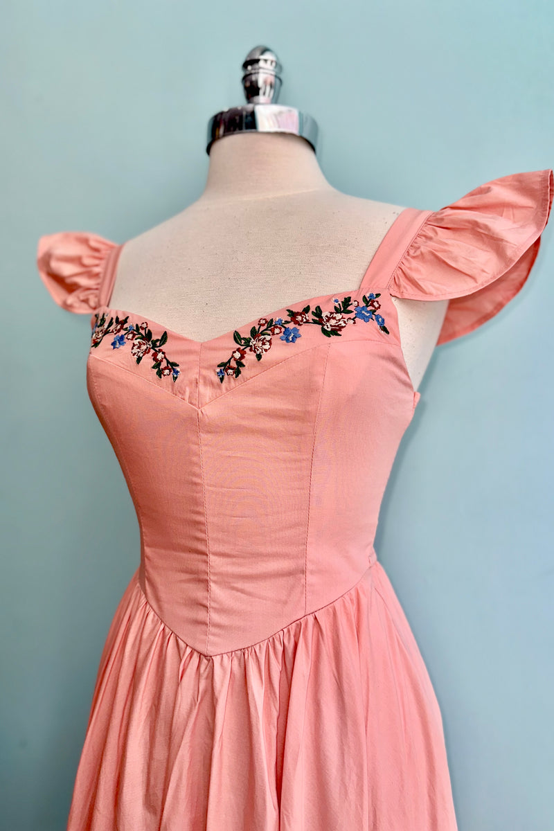 etsy pink dress The Millie Dress in Pink Bloom