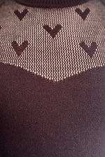 Black Heart Pattern Pullover Knit Top by Voodoo Vixen