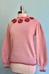 Blush Crochet Detail Pullover Knit Sweater