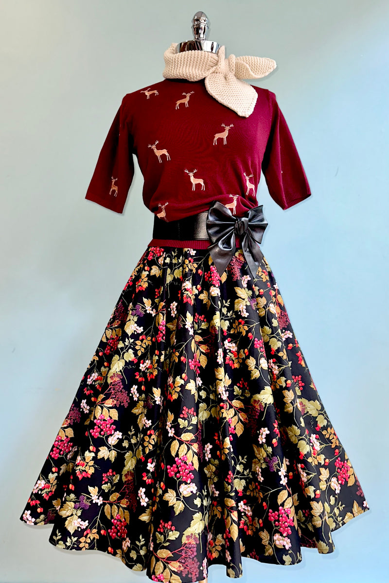 Edwina Autumn Skirt by Hell Bunny