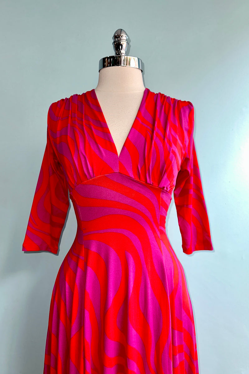 Paint Swirl Raquel Dress by Wax Poetic