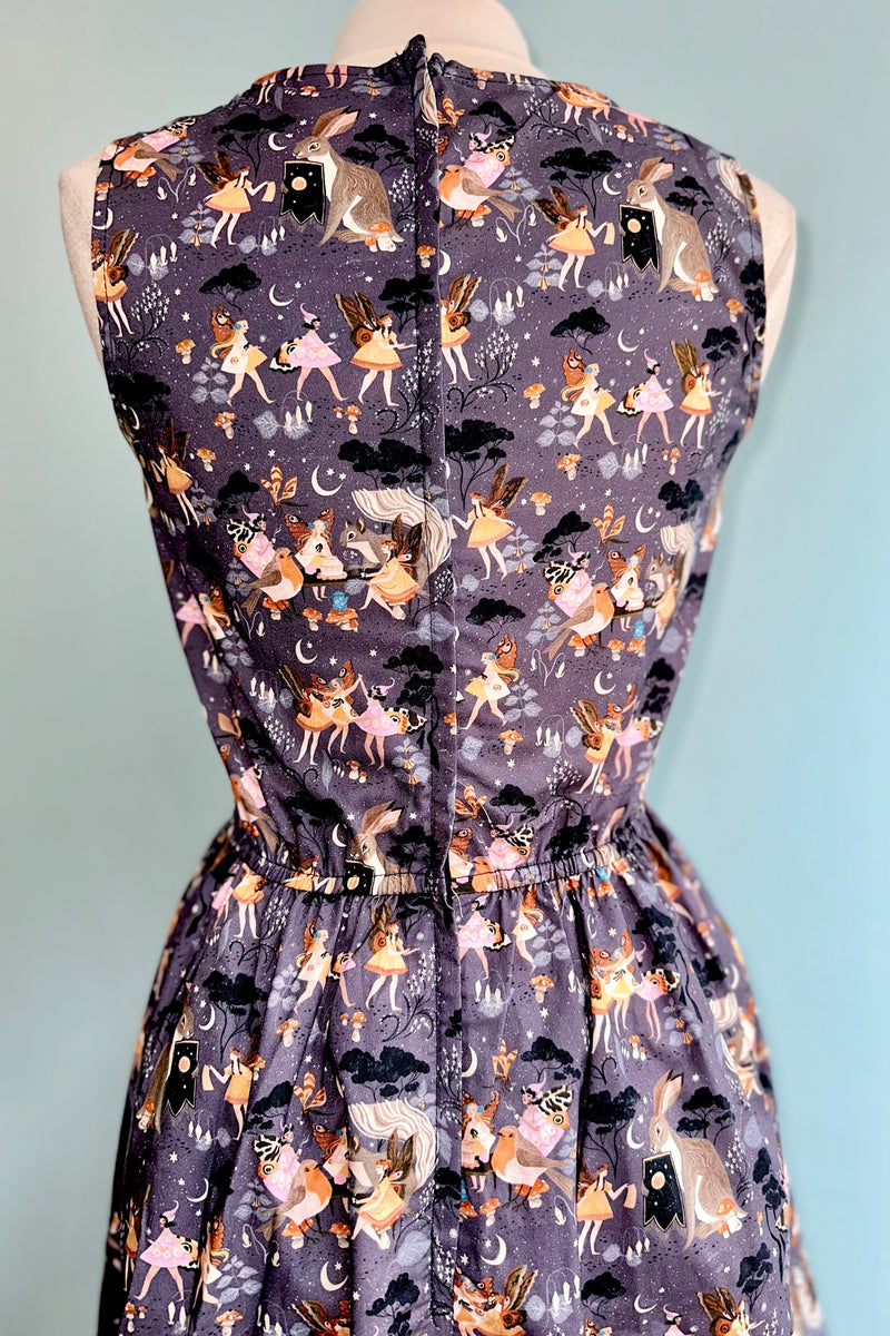 strapless open back dress Fairy Tea Party Midi Dress in Black by Retrolicious – Modern Millie