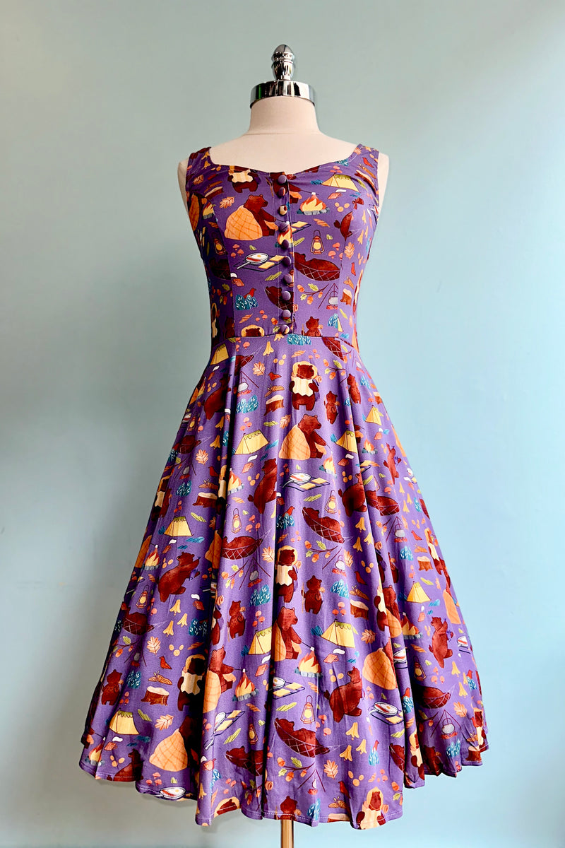 Camping Bears Heidi Dress by Miss Lulo
