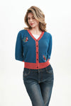 Fabled Fox Embroidered Skye Cardigan by Miss Lulo