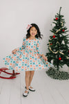 Kids Holiday Stamps Gwendolyn Dress