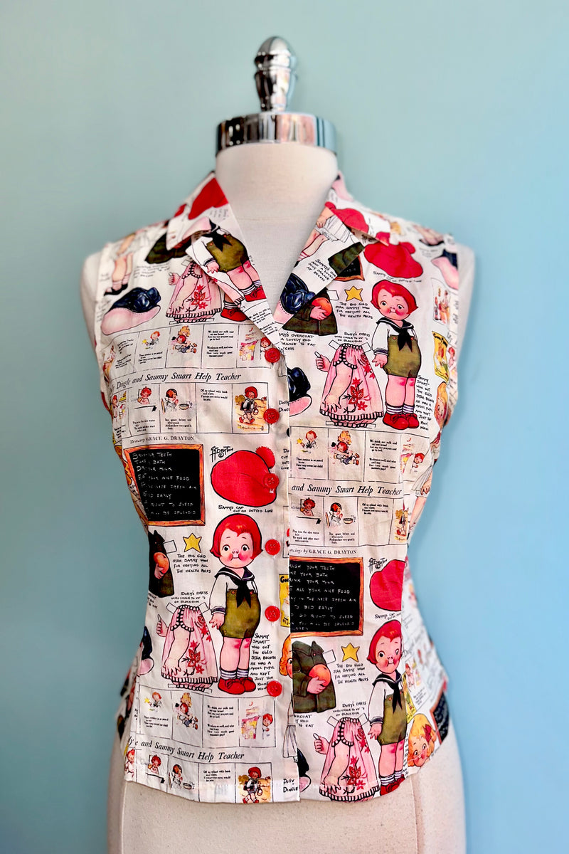 Vintage Cartoons Top by Tulip B.