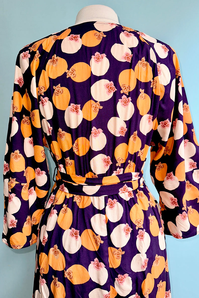 Purple Pomegranate Midi Dress by Compania Fantastica