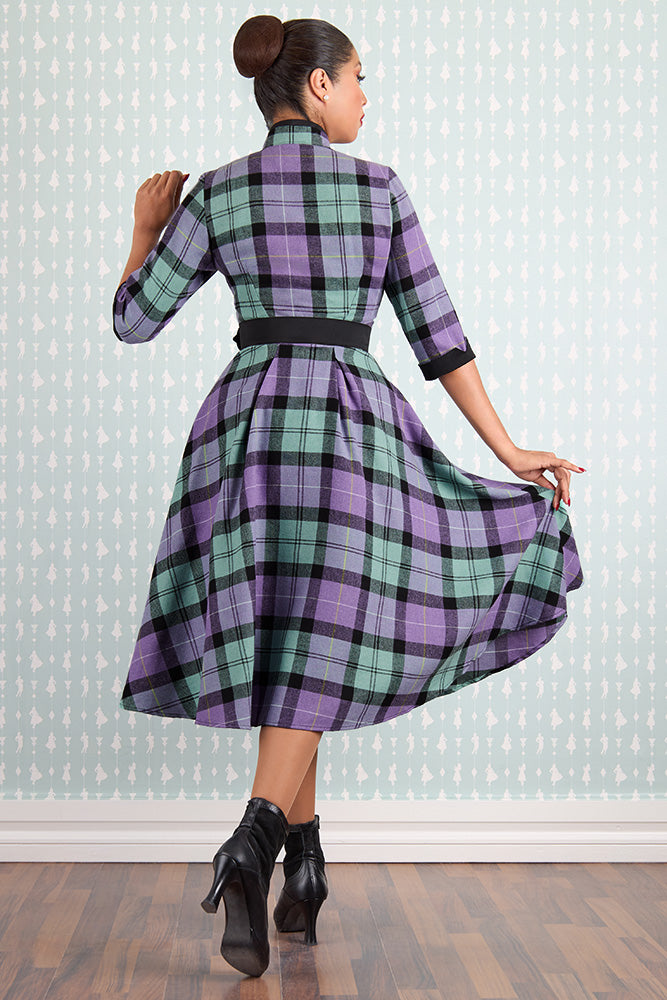 Manel Abalone Check Dress by Miss Candyfloss – Modern Millie