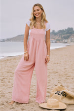 Pink Wide Leg Jumpsuit