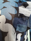 Blue Chiffon Abstract Print Top by Compania Fantastica