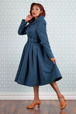 Loris-Lapis Water Repellant Coat by Miss Candyfloss