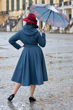 Loris-Lapis Water Repellant Coat by Miss Candyfloss