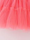 Jack O' Lantern Tulle Halloween Kids Dress in Pink