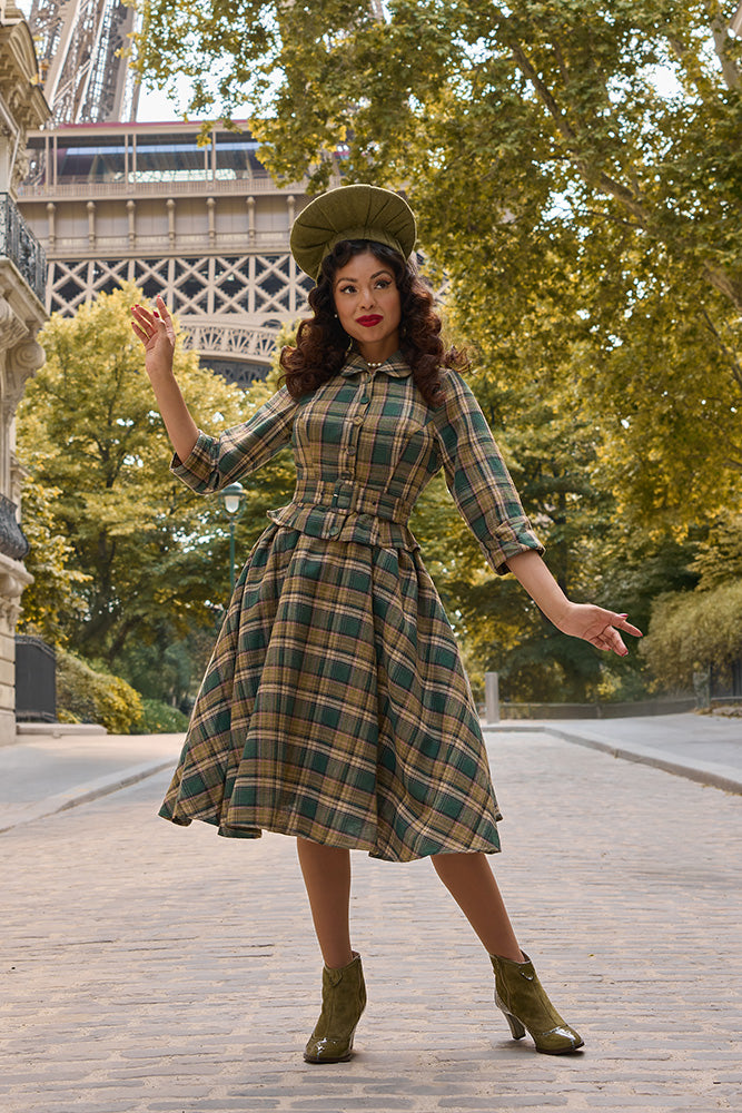 Helioise Gia Plaid Dress by Miss Candyfloss – Modern Millie