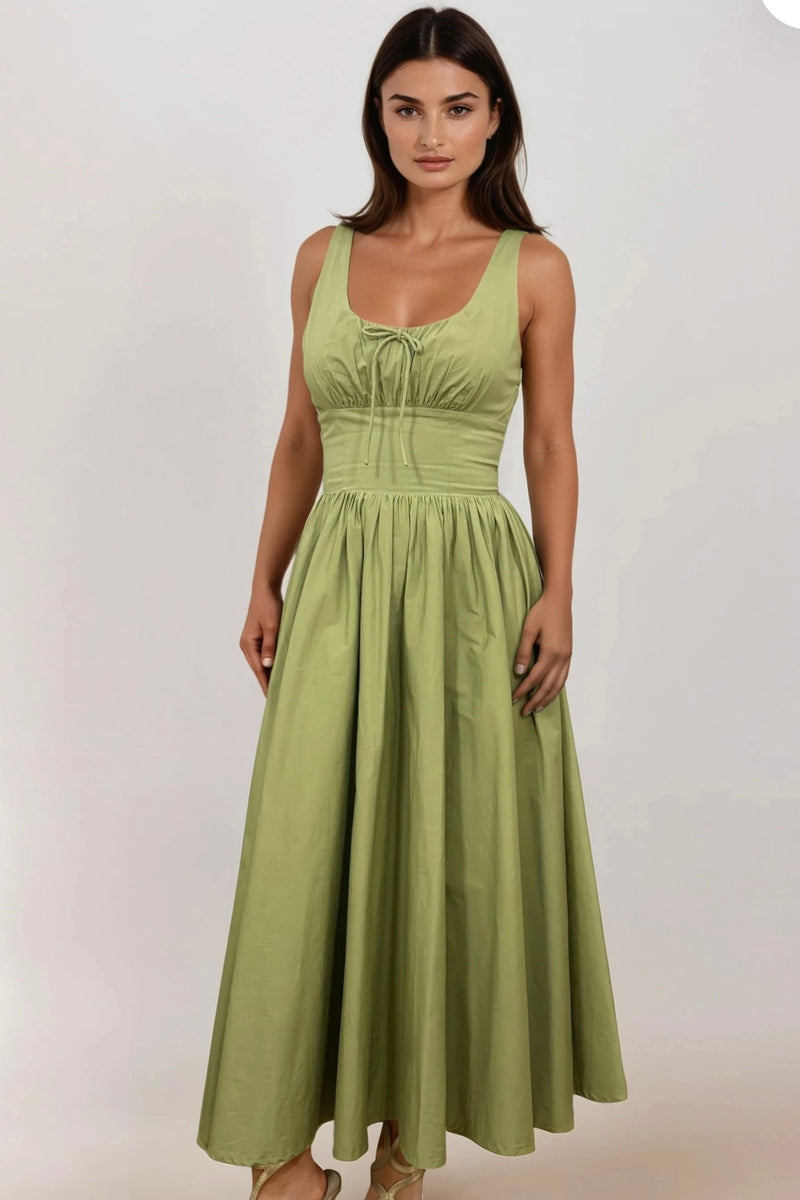 Sage Lolita Midi Dress by Timeless London