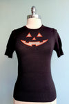 Jack O' Lantern Short Sleeve Sweater by Hell Bunny