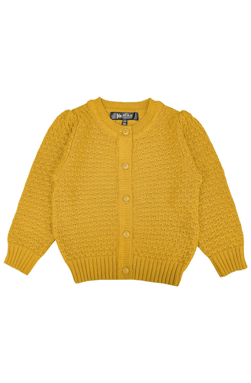 Kids Honey Puff Sleeve Cardigan