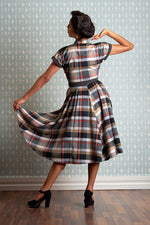 Fionan Cool Tartan Swing Dress by Miss Candyfloss